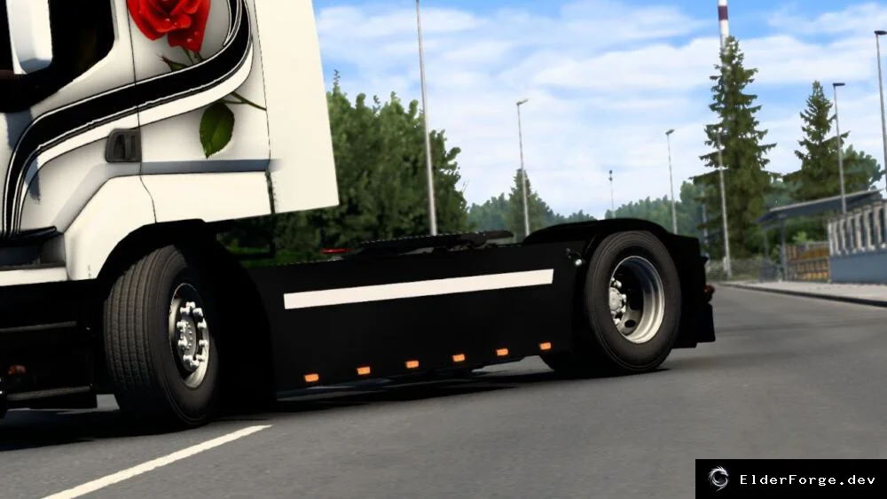 Обложка мода: Euro Truck Simulator 2 – новые боковые юбки для Renault Premium (версии 1.43.x)