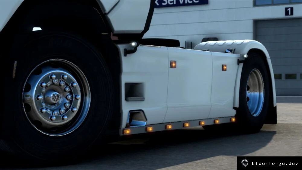 Обложка мода: Euro Truck Simulator 2 – новые боковые юбки для Scania NG 2016 (версии 1.42.x)