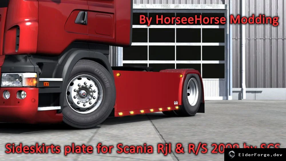 Обложка мода: Euro Truck Simulator 2: новые боковые юбки для Scania R/Streamline (версии 1.42.x)
