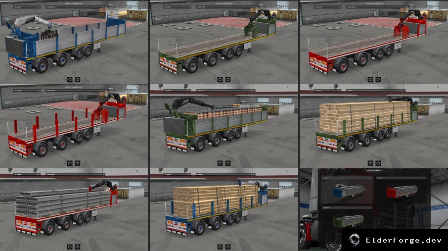Обложка мода: Euro Truck Simulator 2 – Новые бортовые полуприцепы Brick Trailer v1.0.4