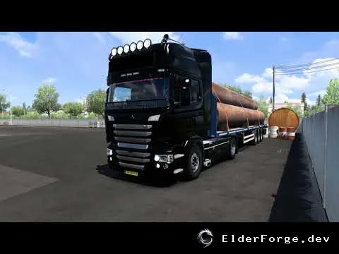 Обложка мода: Euro Truck Simulator 2 – новые двигатели Scania DC16 950/1000 HP и звук V8 Open Pipe от Lepidas