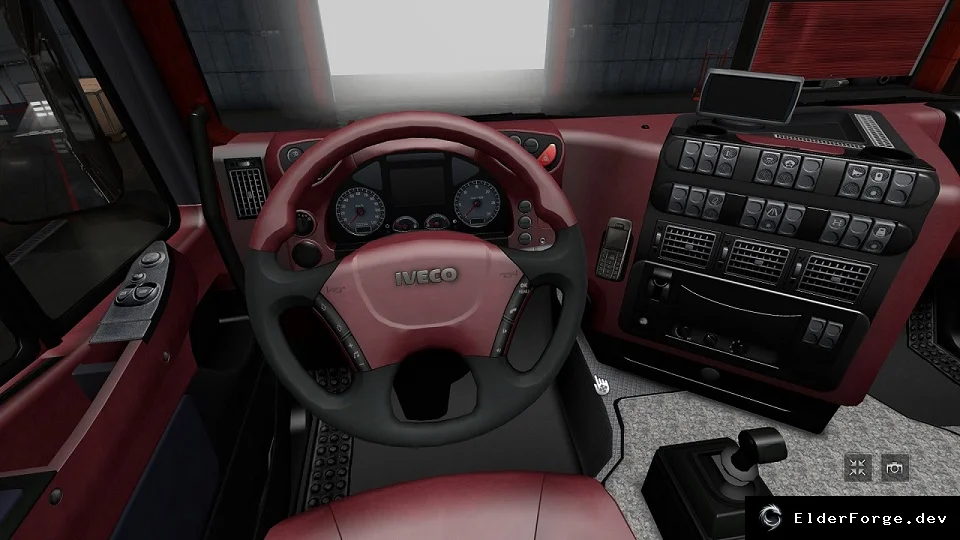 Обложка мода: Euro Truck Simulator 2 – новые интерьеры для MAN TGX и Iveco Stralis V1
