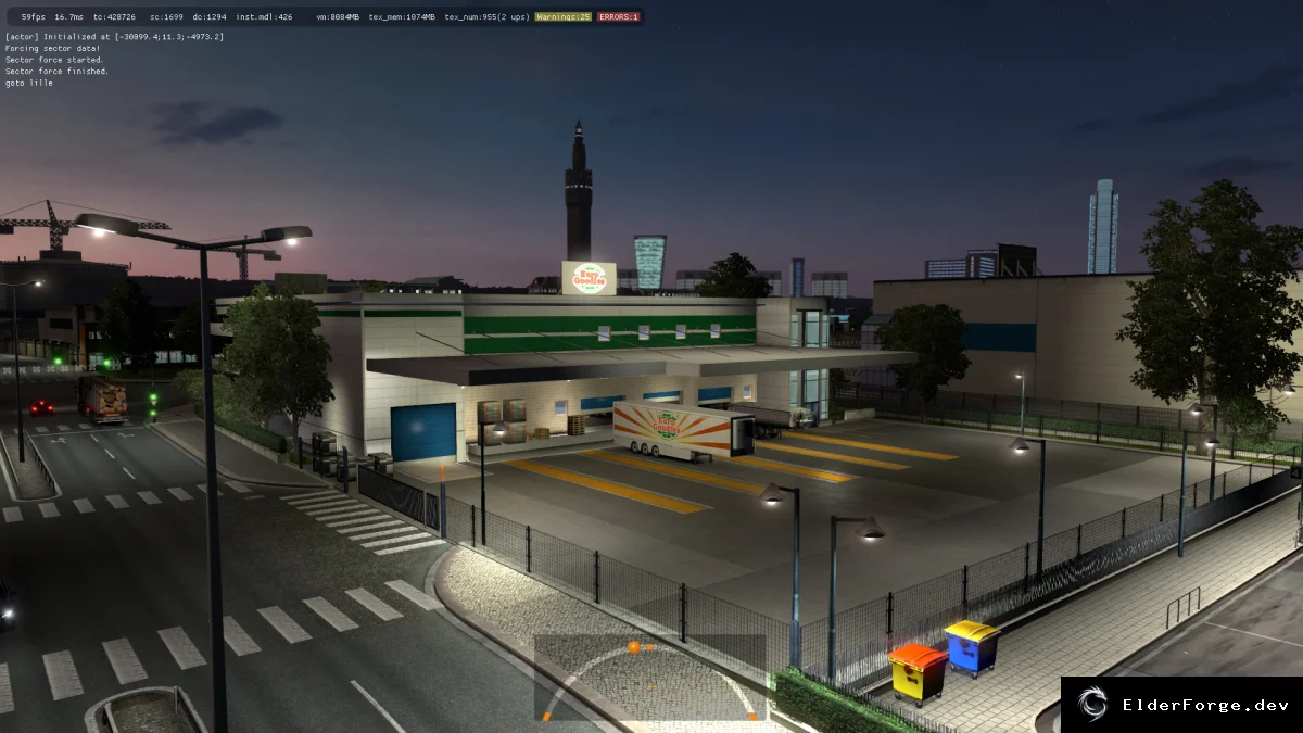 Обложка мода: Euro Truck Simulator 2 — новые префабы компании Goodles Logistik (ETS2 1.35.x)