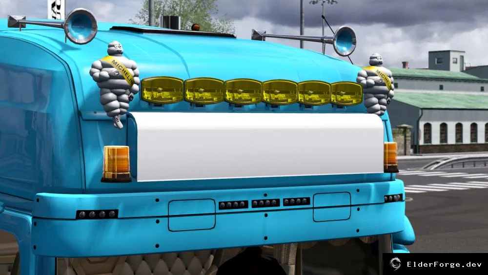 Обложка мода: Euro Truck Simulator 2: новые слоты и лайтбокс для грузовиков v1.0 (v1.40)