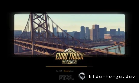 Обложка мода: Euro Truck Simulator 2 – Новый экран загрузки