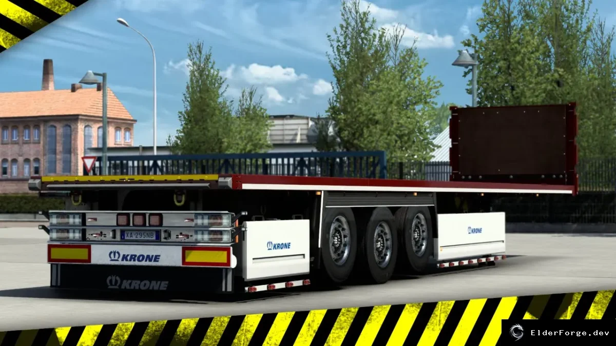Обложка мода: Euro Truck Simulator 2: новый тюнинг Krone Profiliner HD для версии 1.45