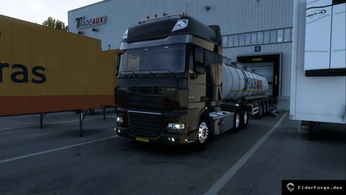 Обложка мода: Euro Truck Simulator 2 – новый звук выхлопа для DAF XF 105 с прямоточным глушителем