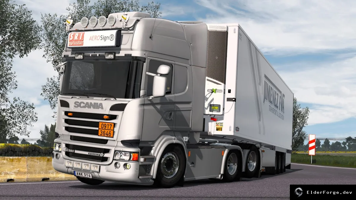 Обложка мода: Euro Truck Simulator 2 – Обновлённая динамическая подвеска (v6.4.5.13)
