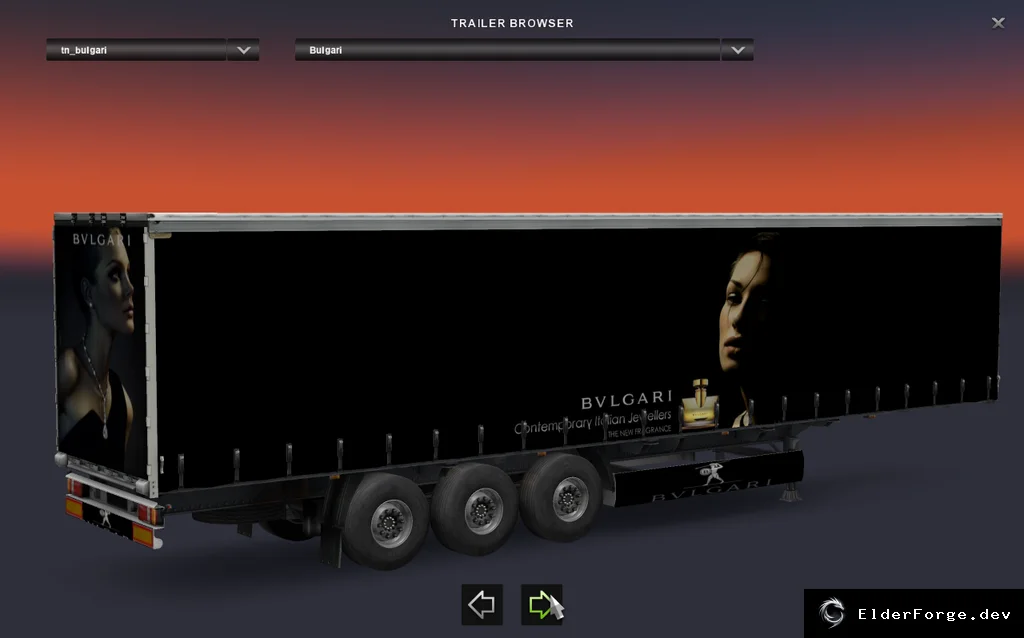 Обложка мода: Euro Truck Simulator 2 – Пакет автономных прицепов «12 Luxury Brands»
