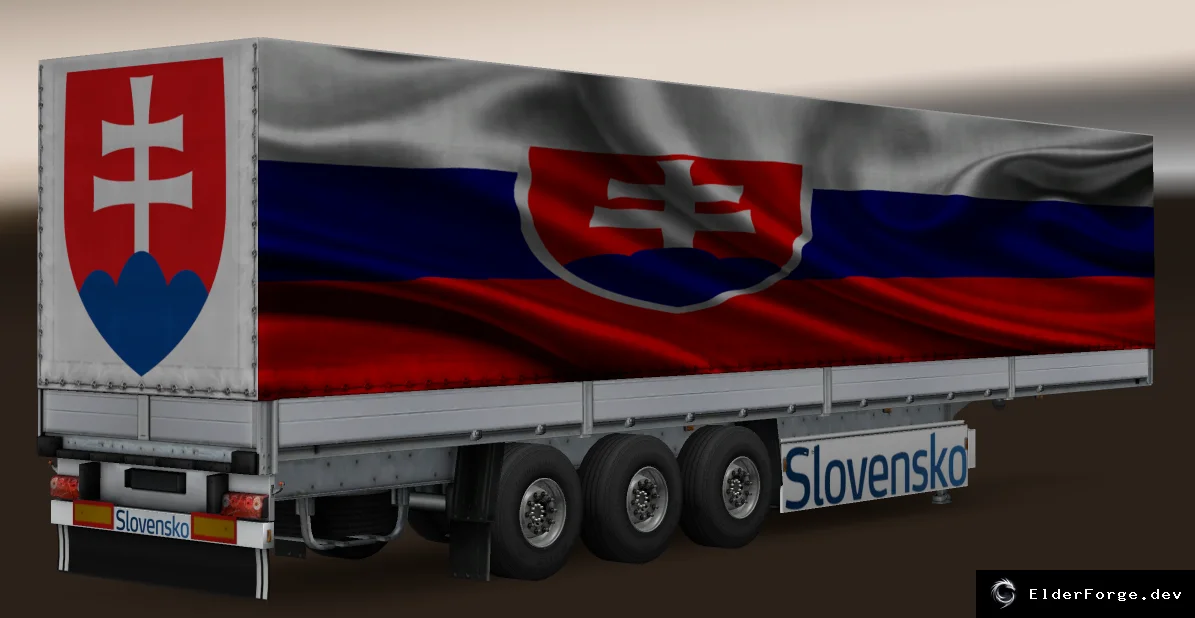 Обложка мода: Euro Truck Simulator 2 – Пакет Прицепов «Страны мира» 2.3 (16 прицепов)