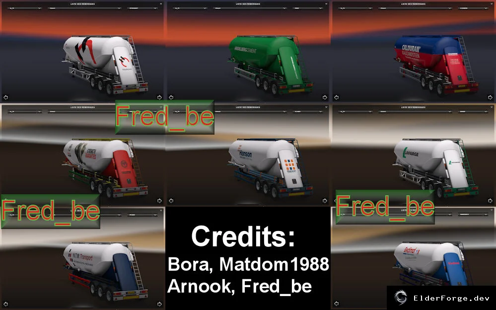 Обложка мода: Euro Truck Simulator 2 – Пакет прицепов‑цистерн с 20 уникальными скинами