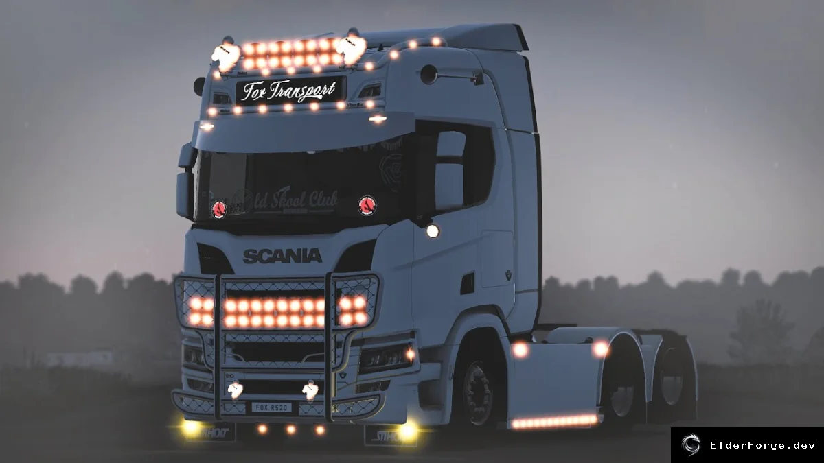 Обложка мода: Euro Truck Simulator 2 – Пакет светотехники для грузовиков (версии 1.46)