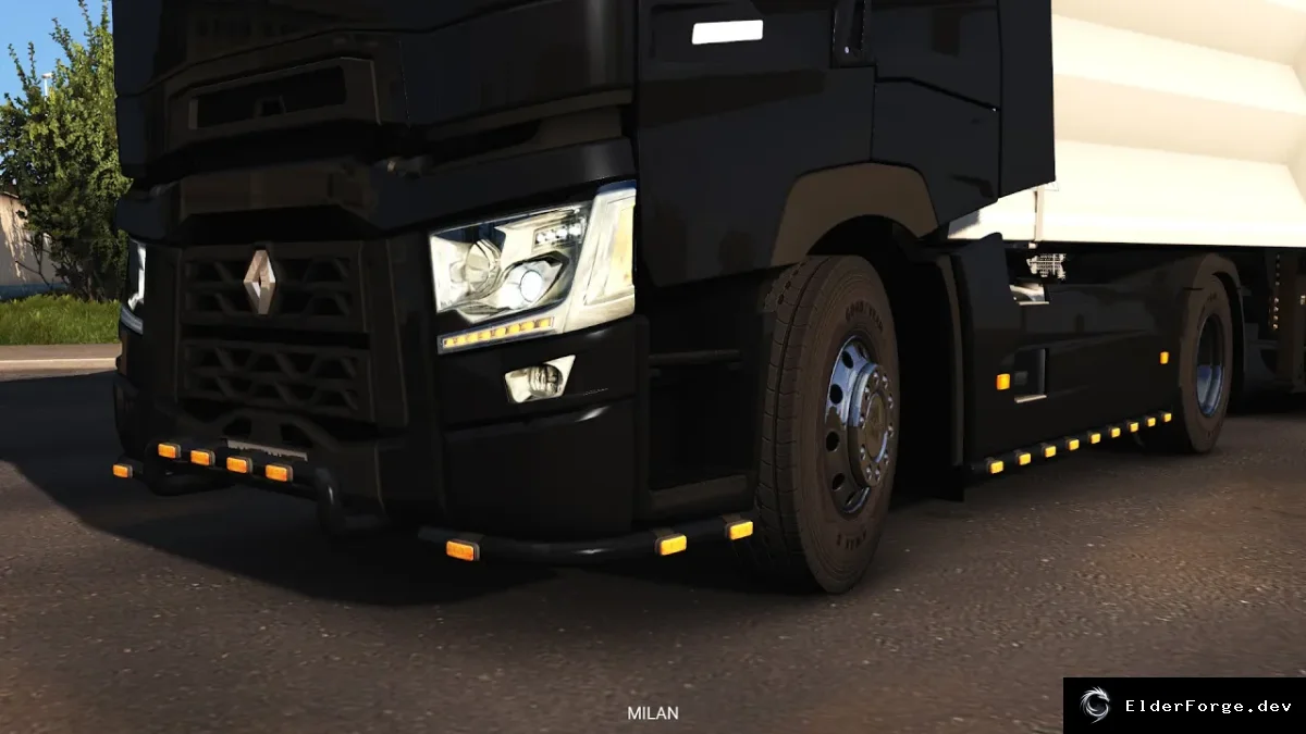 Обложка мода: Euro Truck Simulator 2 – Пакет защиты бампера и планок для Renault Range T (v1.45)