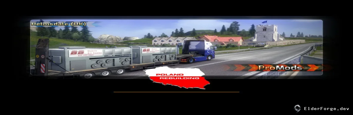 Обложка мода: Euro Truck Simulator 2 – Patch для карты Poland Rebuilding 1.96 (promods 1.95)