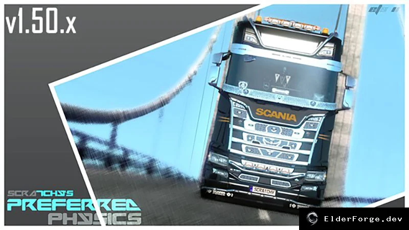 Обложка мода: Euro Truck Simulator 2 – Переработанная физика грузовиков (версия 1.50)