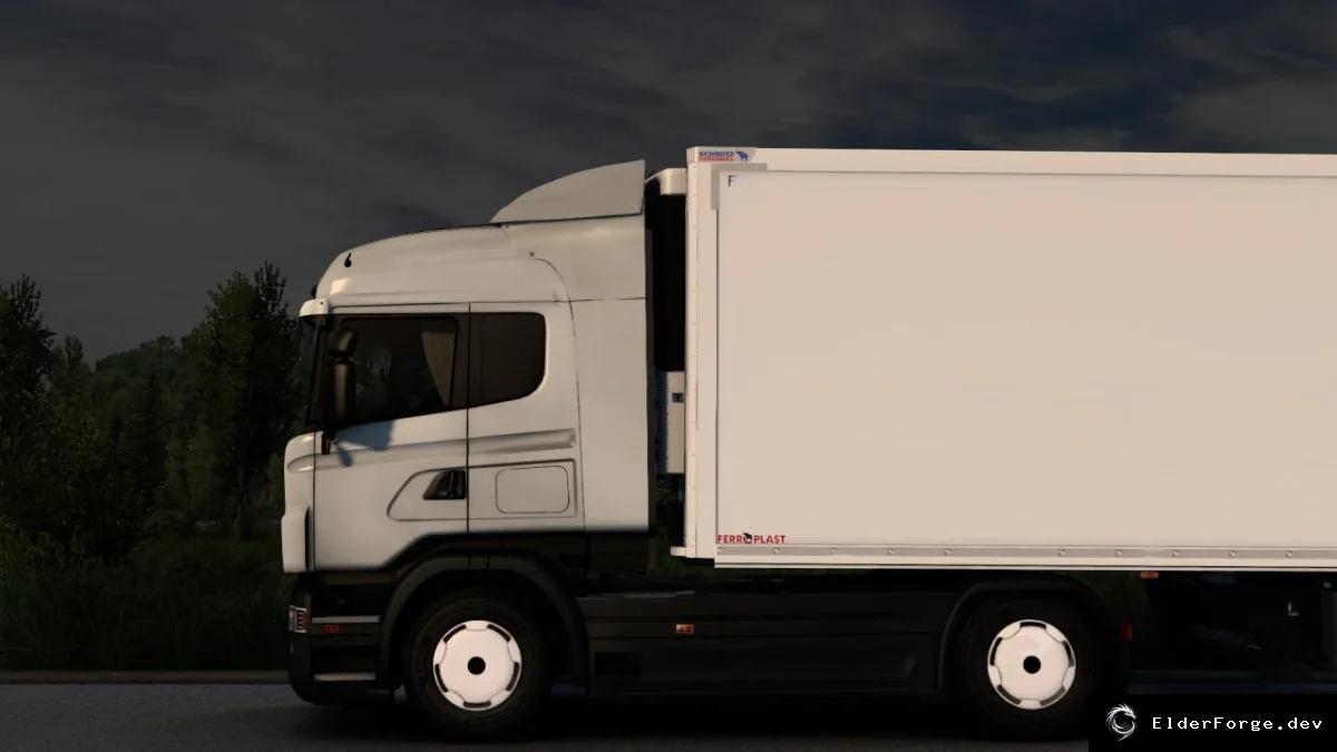 Обложка мода: Euro Truck Simulator 2 – Пластиковые колпаки для тягача и прицепа (v1.47)