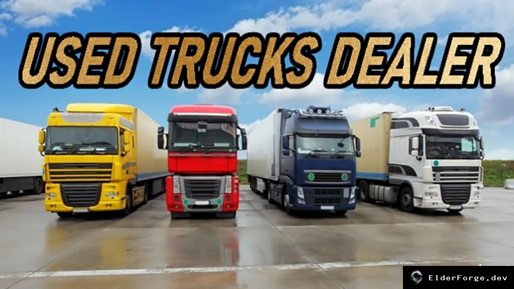 Обложка мода: Euro Truck Simulator 2 – Подержанные грузовики от дилера v1.5.7 (ETS2 1.42)