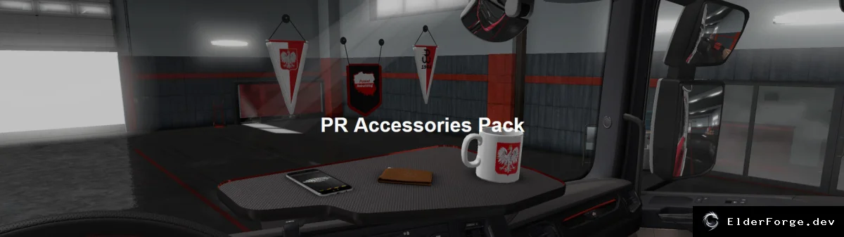Обложка мода: Euro Truck Simulator 2 – PR Accessories Pack v2.0: польские аксессуары для салона
