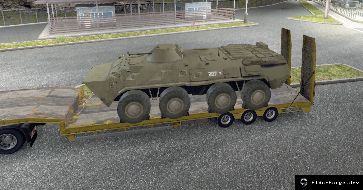Обложка мода: Euro Truck Simulator 2 – Прицеп BTR‑80: новый груз для ETS2