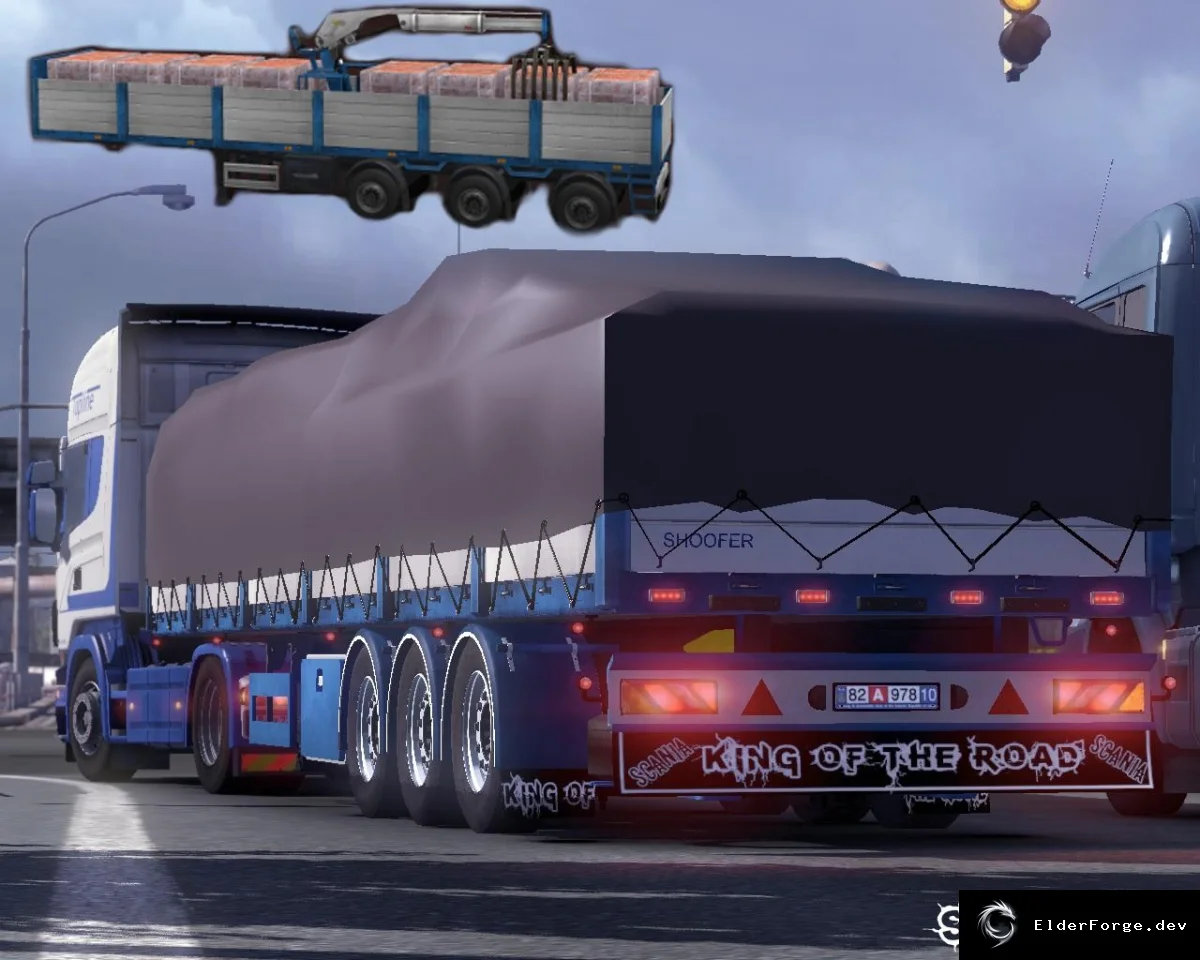 Обложка мода: Euro Truck Simulator 2 – Прицеп для кирпичей BRICK TRAILER (версия 1.16)