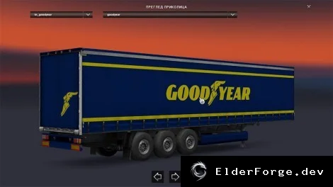 Обложка мода: Euro Truck Simulator 2 — Прицеп GoodYear от DavidN (тестовая версия 1.22)