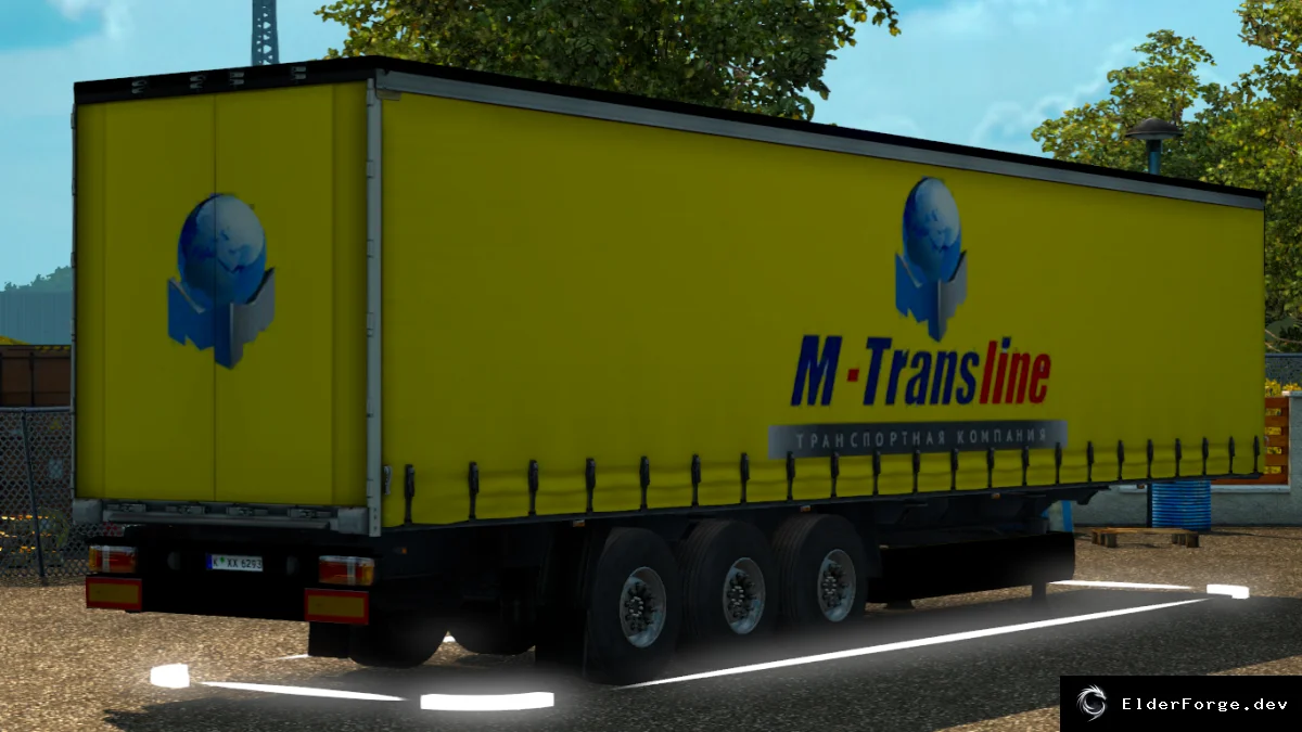 Обложка мода: Euro Truck Simulator 2 – Прицеп M TransLine: автономный мод для ETS2