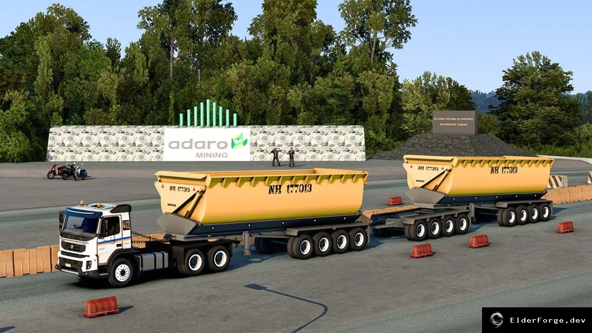 Обложка мода: Euro Truck Simulator 2 – Прицеп Vessel Mining для версии 1.49