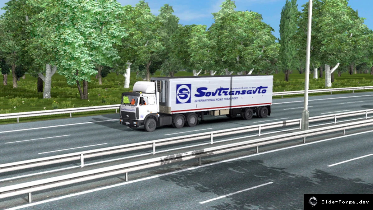 Обложка мода: Euro Truck Simulator 2 – Прицеп‑рефрижератор Одаз‑9786 (два варианта)