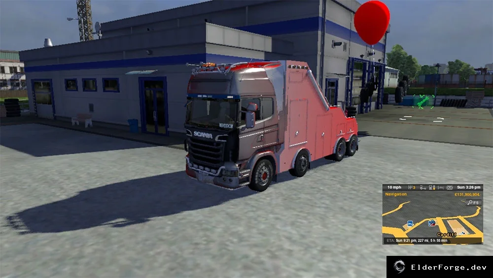 Обложка мода: Euro Truck Simulator 2 – Прицеп‑Шар Balloon: левитирующий воздушный груз