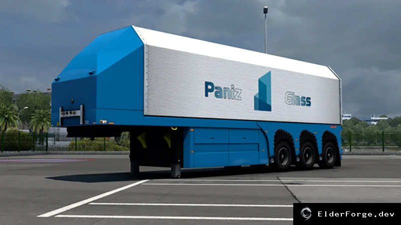 Обложка мода: Euro Truck Simulator 2 – Прицеп‑стекловоз в собственность v1.0 (1.43.x)