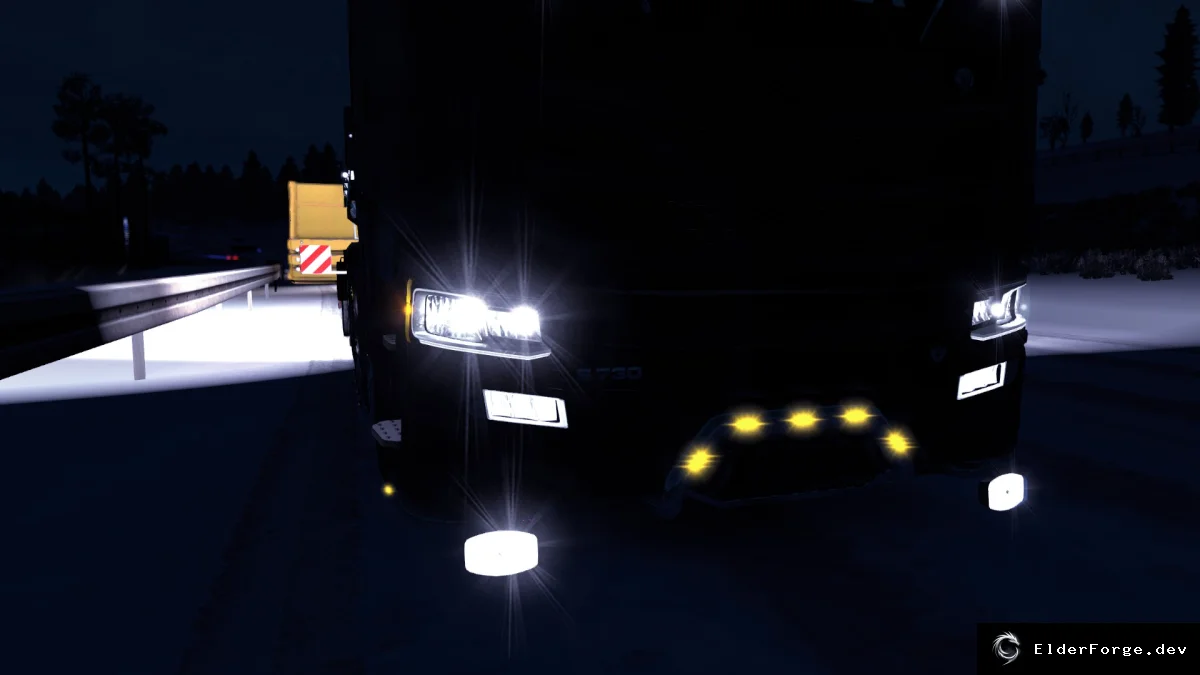 Обложка мода: Euro Truck Simulator 2 — Противотуманные фары для Scania 100%