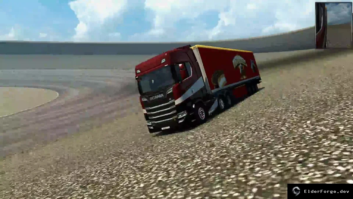 Обложка мода: Euro Truck Simulator 2 – Реалистичная физика грузовика v2.1 от Tok
