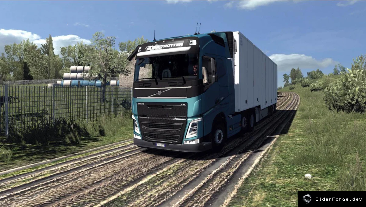 Обложка мода: Euro Truck Simulator 2 – Реалистичная физика подвески и тормозов (ETS2 1.44)