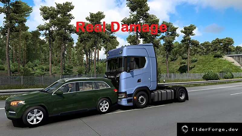 Обложка мода: Euro Truck Simulator 2 – Реалистичные повреждения грузовиков (версия 1.46)