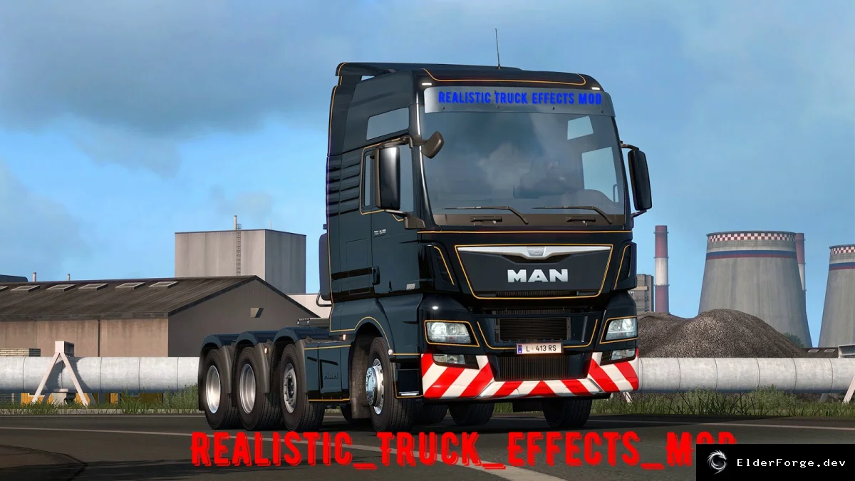 Обложка мода: Euro Truck Simulator 2 – Реалистичные звуки тормозов, повреждений и шасси (v1.46)