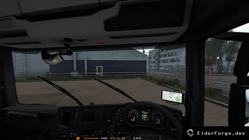 Обложка мода: Euro Truck Simulator 2 – Реалистичный лёгкий дождь v2.3 (для версии 1.42.x)