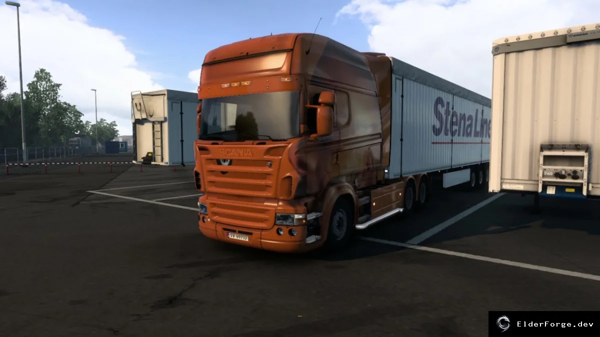 Обложка мода: Euro Truck Simulator 2 – Реалистичный звук Scania V8 Mouth (v1.0)
