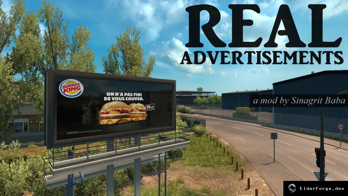 Обложка мода: Euro Truck Simulator 2 – Реальная реклама на дорогах Европы (v2.4)