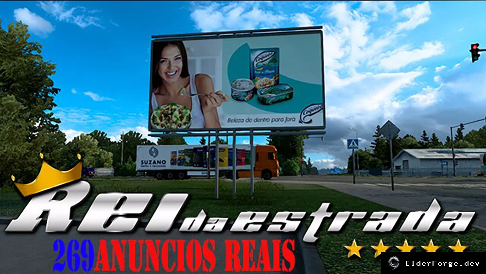 Обложка мода: Euro Truck Simulator 2 – Реальная реклама на дорогах (версия 1.43.x)