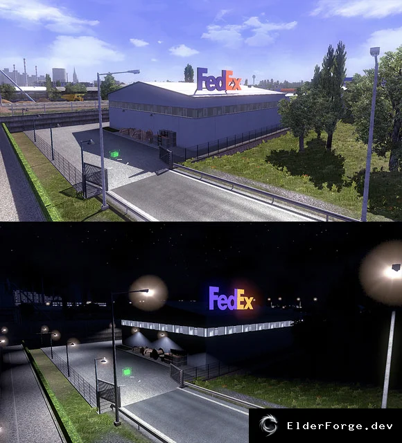 Обложка мода: Euro Truck Simulator 2 – Реальные логотипы компаний v2.4 (обновление 2015)
