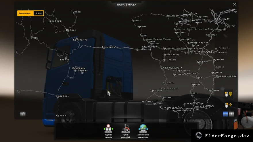 Обложка мода: Euro Truck Simulator 2 – Русский перевод карты Mario (ETS2)