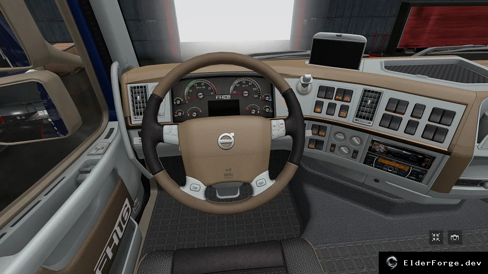 Обложка мода: Euro Truck Simulator 2 – Сборка интерьеров v13: новые кабины и режим стеклоочистителей