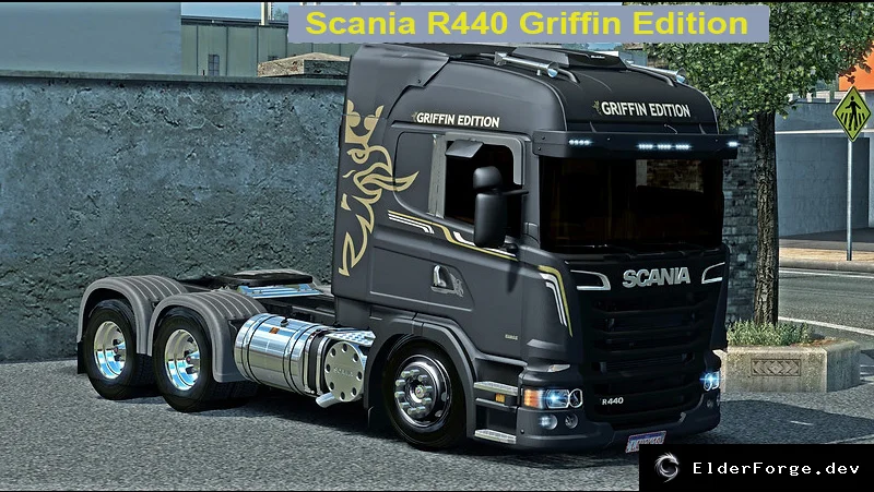 Обложка мода: Euro Truck Simulator 2 – Scania R440 Griffin Edition (версия 1.43)