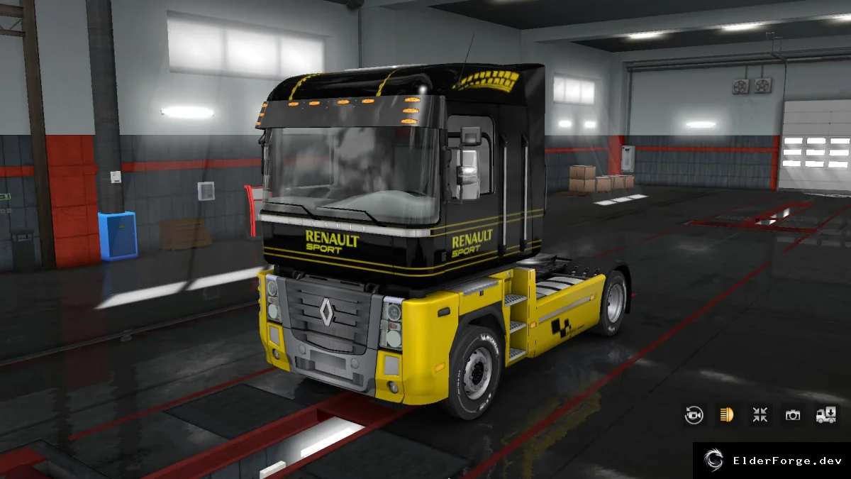 Обложка мода: Euro Truck Simulator 2: Скин и интерьер RS для Renault Magnum (версии 1.31‑1.34)