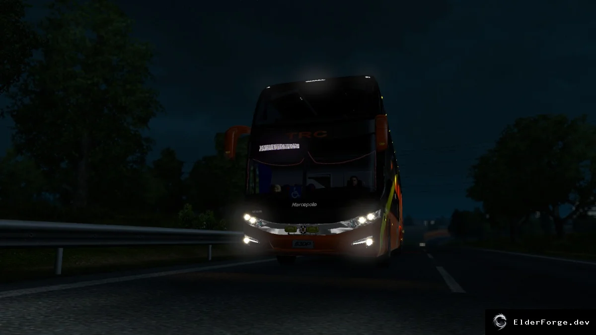 Обложка мода: Euro Truck Simulator 2 – Скин интерьера Busscar El Buss G7 62 с металликом и звуками