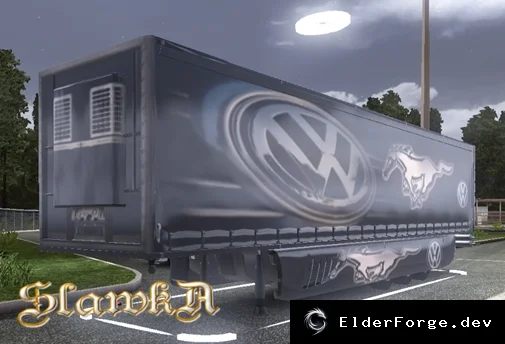 Обложка мода: Euro Truck Simulator 2 — Скин прицепа Volkswagen для ETS2