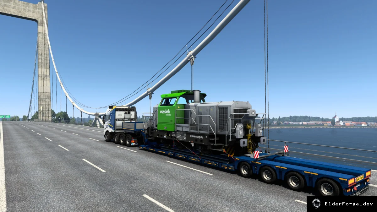 Обложка мода: Euro Truck Simulator 2 – скрытые тяжёлые грузы для низкорамных прицепов (версия 1.41)
