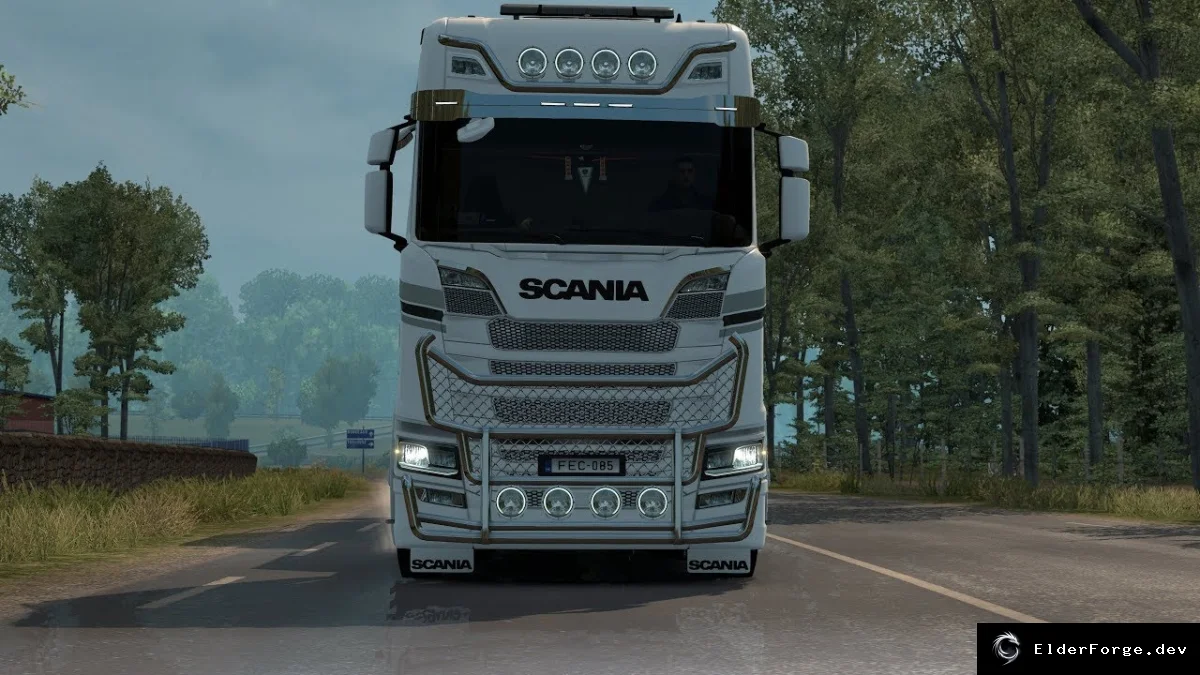 Обложка мода: Euro Truck Simulator 2 – Стоковый звук Scania V8 2016 поколения
