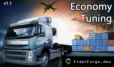 Обложка мода: Euro Truck Simulator 2 – Тюнинг экономики 1.1 (FIXED) – баланс доходов, штрафов и кредитов