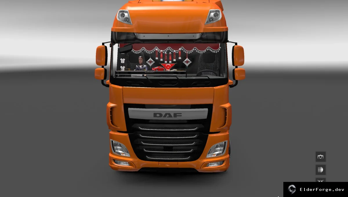 Обложка мода: Euro Truck Simulator 2 – Тюнинг интерьера DAF 6 Edit v1.16.x